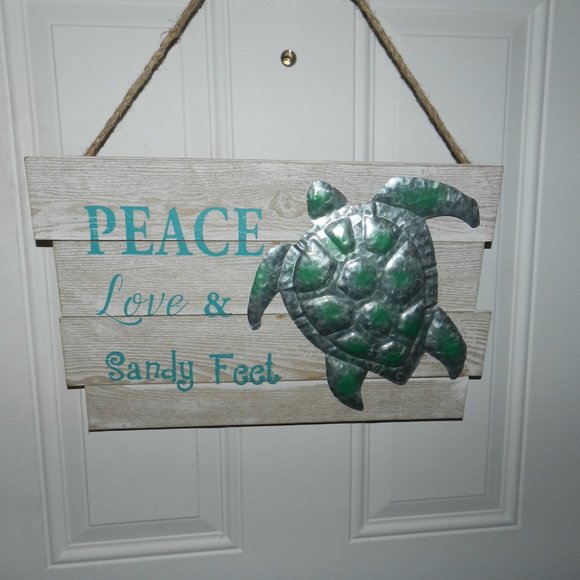 NEW Chesapeake Bay 19" Sandy Feet Turtle Wall Accent NWT - Picture 10 of 11